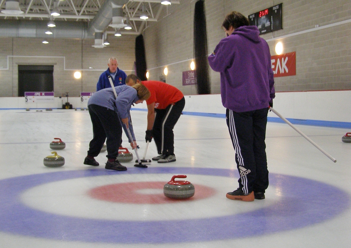 Mark and Anne sweeping shot